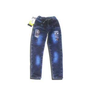 blue ornamented jeans